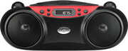 GPX BC232R Sporty Classic Boombox CD AM/ FM Radio (Red/ Black)