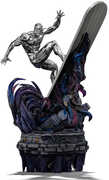 Iron Studios - Infinity Gauntlet Diorama - BDS Art Scale 1/ 10 - Silver Surfer Deluxe Statue