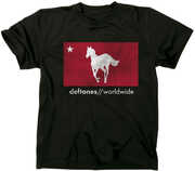 Deftones - Distressed White Pony - T-Shirt - Large (Black)