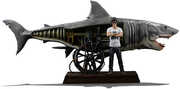 Jaws 50th Anniversary - Deluxe Art Scale 1/ 10 - Steven Spielberg & Jaws Statue
