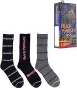 Perri's - Iron Maiden - Crew Socks (Assorted Styles 3 Pack Gift Box) 