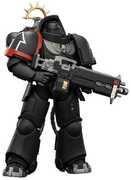 Warhammer 40K: Space Marine - Raven Guard: Heavy Intercessor with Heavy Bolt Rifle & Bolt Pistol Game Edition 1/ 18 Action Figure
