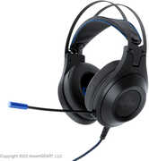 PlayStation 5 Accessory: Wired Headset - BIONIK SIREX with Boom Mic - Black & Blue: Compatible with PC, Switch, PS5, XBOX X|S