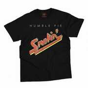 Humble Pie - Smokin' Official Album Cover - Heavy Cotton T-Shirt - Medium Black 