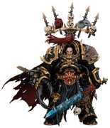 JOYTOY - Warhammer 40K - Black Legion: Abaddon the Despoiler with Drach'nyen & the Talon of Horus 1/ 18 Action Figure