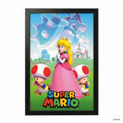 Super Mario - Princess and Toad 11x17 Framed Gel Coat