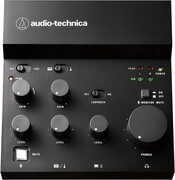 Audio Technica AT-UMX3 Livestreaming USB Audio Mixer (Black) 
