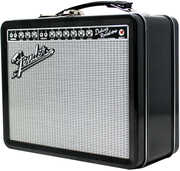 Pluginz - Fender Amp Tin Lunch/ Stash Box Black with Silver Grill
