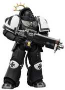 Warhammer 40K: Space Marine - Black Templars: Heavy Intercessor with Heavy Bolt Rifle & Bolt Pistol Game Edition 1/ 18 Action Figure