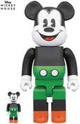 Medicom - Mickey Mouse - 1930s Poster 100% & 400% Bearbrick 2pk
