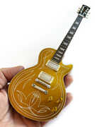 Axe Heaven Billy Gibbons Gibson Les Paul 1957 Standard Gold Top Pin Stripe Mini Guitar Replica Collectible GG-138