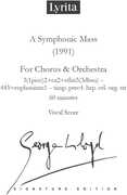 Lloyd: A Symphonic Mass for chorus & orchestra Vocal Score 