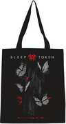 Rocksax - Sleep Token - Butterflies Logo - Eco-Friendly Tote Bag (Black)