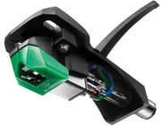 Audio Technica AT-VM95E/ H Headshell/ Dual Moving Magnet Cartridge Combo Kit (Black/ Green)