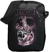 Rocksax - Metallica - Pushhead Logo - Crossbody Bag with Stash Pockets (Black) 