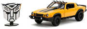 Transformers: Rise Of The Beasts - Hollywood Rides - 1:24 1977 Chevy Camaro Bumblebee Die-Cast Car & Badge