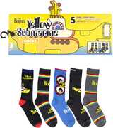 Perri's - Beatles - Yellow Submarine - Crew Socks (Assorted Styles 5 Pack Gift Box) 
