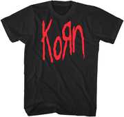 Korn - Korn Red Logo - T-shirt - Large - Black