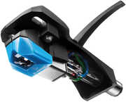 Audio Technica AT-VM95C/ H Headshell/ Dual Moving Magnet Cartridge Kit (Black/ Blue) 