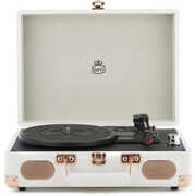 GPO Retro GPOSOHOWH SOHO Portable Briefcase Turntable - White