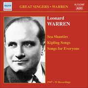 Sea Shanties Kipling Songs , Leonard Warren