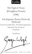 Lloyd: The Vigil of Venus (Pervigilium Veneris) for soprano, tenor, chorus & orchestra Vocal Score