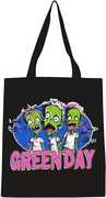 Rocksax - Green Day - Zombie Logo - Eco-Friendly Tote Bag (Black) 