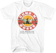 Guns N' Roses - Los Angles 1989 Roses Logo T-Shirt - XL White 1216013506