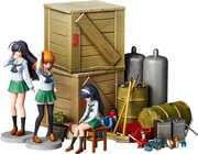 Girld und Panzer - ARTPLA - Last Chapter Garage Plastic Model Kit Set B