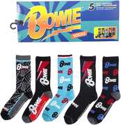 Perri's - David Bowie - Crew Socks (Assorted Styles 5 Pack Gift Box) 