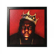 Notorious BIG - Crown Portrait - 12x12 Gel-Coat Framed Art 