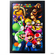 Super Mario Group 11x17 Framed Gel Coat
