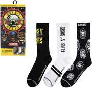 Perri's - Guns N' Roses - Crew Socks (Assorted Styles 3 Pack Gift Box) 