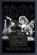 AC/ DC - Back in Black - Live - 11x17 Framed Print With Gel-Coat 