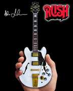 Alex Lifeson Gibson ES-355 Alpine White 10 Inch Miniature Guitar Replica 