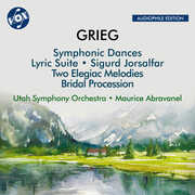 Grieg: Symphonic Dances, Op. 64; Bridal Procession Passes By, Op. 19; Sigurd Jorsalfar, Op. 56; Two Elegiac Melodies for String Orchestra, Op. 34; Lyric Suite, Op. 54 , Utah Symphony Orchestra