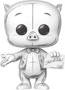 Funko POP! Animation: Looney Tunes - Porky Pig, Sketched