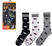 Perri's - Kiss - Crew Socks (Assorted Styles 3 Pack Gift Box)