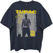 Tupac - Collage Ambitionz - Giant Vintage T-shirt - Large - Navy