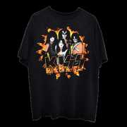 KISS Fire Logo Black Unisex Short Sleeve T-shirt Medium