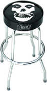 Rocksax - Misfits - Fiend Rest in Peace Logo - Bar Stool With Swivel Seat (Black/ Chrome)