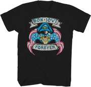 Bon Jovi - Stars & Stripes Forever Skull T-Shirt - Medium Black 