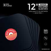 Big Fudge BFIS-B12x50US 12-inch Vinyl LP Record Round Corner Inner Sleeves 50 Pack Black