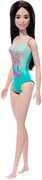 Barbie Beach Doll with Black Hair & Tropical Blue Swimsuit