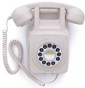 GPO Retro GPO746WIVR 746 Wall Mount Push Button Telephone - Ivory 