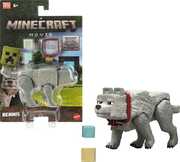 Minecraft Movie 3.25'' Dennis the Wolf Figure with Accessories