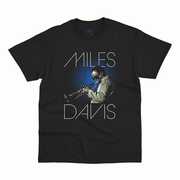 Miles Davis - Blue Aura Graphic - Heavy Cotton T-Shirt - XL Black