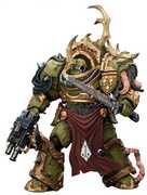 JOYTOY - Warhammer 40K - Death Guard: Blightlord Terminator 3 with Combi-bolter & Bubotic Blade 1/ 18 Action Figure 
