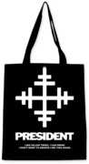 Rocksax - President - Lyric Key - Eco-Friendly Tote Bag (Black) 