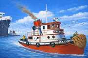Waterfront Harbor Tug Boat 1:160 Scale Model Kit 